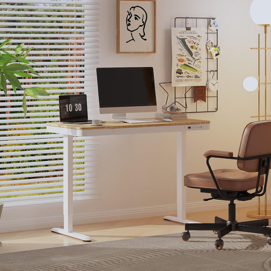 Comhar Electric Standing Desk with Drawer Desktop & Adjustable Frame
