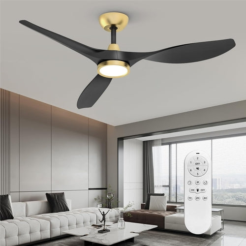 Large Airflow Indoor Ceiling Fan with Light