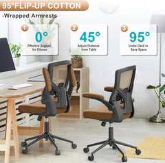 Office Chair, High Back Desk Chair Adjustable Height and Ergonomic