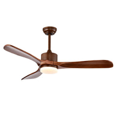 52 Inch Reversible Ceiling Fan with LED Light and Adjustable