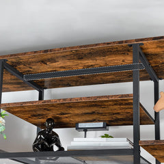 TV Stand with Power Outlets to 65 Inches, TV Console Table with Open