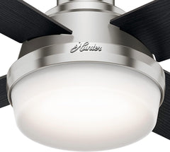 Fan Dempsey Low Profile Ceiling Fans with Lights and Remote, Flush