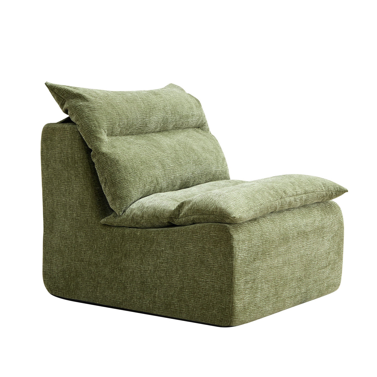 Accent Armless Chair Lazy Floor Seating, Single Sofa Lounger Leisure