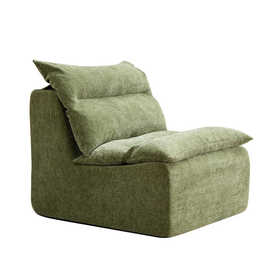 Accent Armless Chair Lazy Floor Seating, Single Sofa Lounger Leisure