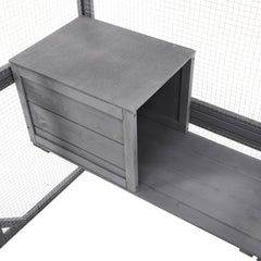 Outdoor DIY Cat House Catio with Double Enter Doors, Platforms, and