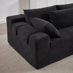Modern Chenille Upholstered Sectional Sofa Couch Set,Modular 108' L