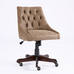 Medieval Vintage Style Sheepskin Pattern Fabric Home Office Chair With