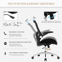 Big and Tall Office Chair 400Lbs, Heavy Duty Ergonomic Computer Desk