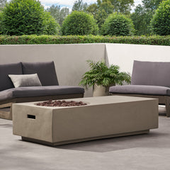RECTANGLE 14.75' MGO FIRE PIT - 50 000 BTU