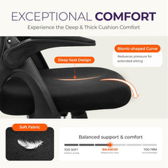 Office Desk Computer Gaming Chair with Executive Ergonomic Lumbar Back
