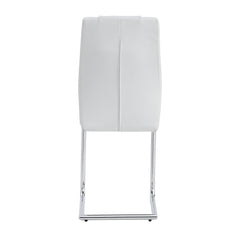 Modern Dining Chairs with Faux Leather Padded Seat Upholstered Chair