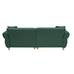 93.70 inches long, Teddy Sofa Fabric,with two matching pillows and