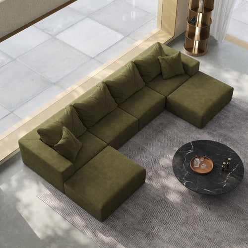 Oversized sponge cloud sofa,Modern Upholstered Sectional Sofa Couch
