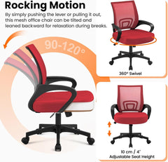 Office Chair Desk Chair Mid Back Mesh Task Chair Computer Chair