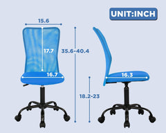Home Office Chair Mid Back Mesh Desk Chair Armless Computer Chair