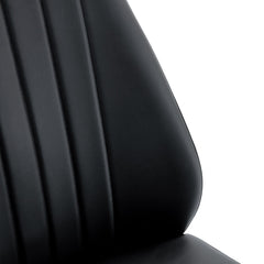 Set of Four Black PU Comfort Dining Chairs (17.7'x25').Dining chair