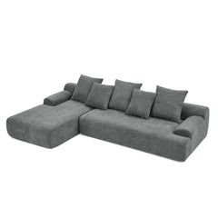110.25x67'' Modern Upholstered L-Shape Sectional Sofa Couch, Modular