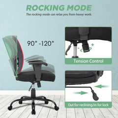 Big and Tall Office Chair 400Lbs Desk Chair Mesh Computer Chair with