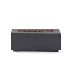 Contemporary Outdoor 40,000 BTU Propane Fire Pit Light Grey MgO