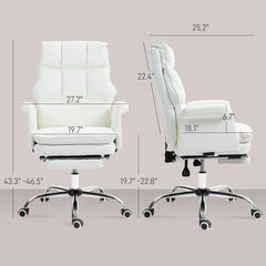 Executive Office Chair, PU Leather Ergonomic Office Desk Chair with