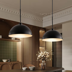 Industrial Modern Black Double Pendant Light – Adjustable Ceiling