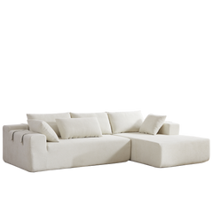 Modern Chenille Upholstered Sectional Sofa Couch Set,Modular 108' L
