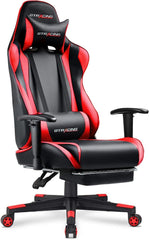 Gaming Chair with Footrest, Ergonomic Computer Game Desk Chair,