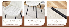 Table and chair set.Modern Black Marble Pattern MDF Dining Table Set -