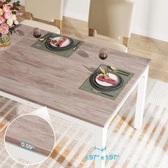 Dining Table for 6-8 People, 78-Inch Large Narrow Long Rectangular