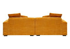 104.72-inch 4-seat large sofa with 4 throw pillows, living room sofa