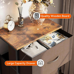 Dresser for Bedroom Nightstand Small Dresser Chest of Drawers End