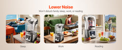 Succebuy 1400W Blender for Smoothies Multi-Functional Food Processing Blender&Noise Cover for Kitchen