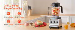 VEVOR Professional Blender for Smoothies, 85 oz 1400W, with Powerful Motor, Multi-Functional Food Processing Blender,for Kitchen