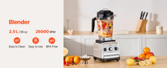 VEVOR Professional Blender for Smoothies, 85 oz 1400W, with Powerful Motor, Multi-Functional Food Processing Blender,for Kitchen