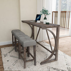 Bar Table Set With Power Socket, Bar Table And Chair Set, Suitable For