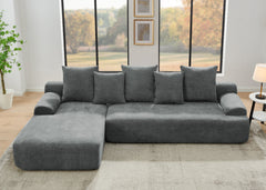 110.25x67'' Modern Upholstered L-Shape Sectional Sofa Couch, Modular