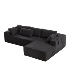 Modern Chenille Upholstered Sectional Sofa Couch Set,Modular 108' L
