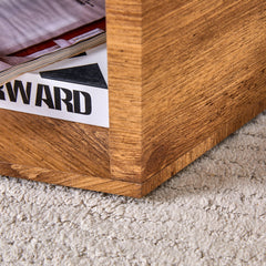 Hexagonal MDF Coffee Table with Characteristic Pattern Stickers and