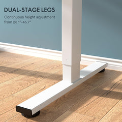 EN1 One Piece Standing Desk 48 X 24 Inch Desktop Electric Adjustable
