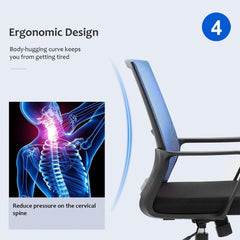 Office Chair Ergonomic Desk Task Chair Mesh Computer Chair Mid-Back