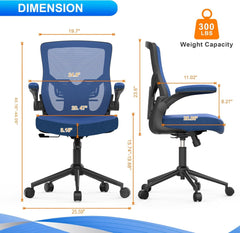 Office Chair, High Back Desk Chair Adjustable Height and Ergonomic