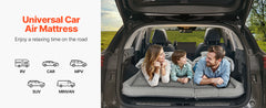 SucceBuy Car Air Mattress, Inflatable Car Camping Mattress, Flocking Thickened Travel Beds with Air Pump Fits Most SUV MPV Sedan