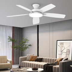 52 Inch Ceiling Fans with Lights,Remote Control Multifunctional Quiet