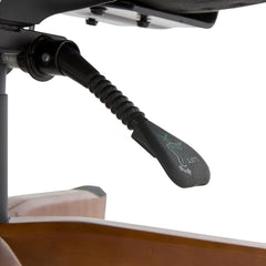 Big and Tall Executive Office Chair with Wood Accents, Adjustable High