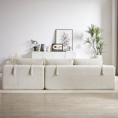 Modern Chenille Upholstered Sectional Sofa Couch Set,Modular 108' L