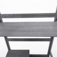 Outdoor DIY Cat House Catio with Double Enter Doors, Platforms, and