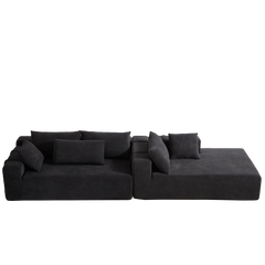 Modern Chenille Upholstered Sectional Sofa Couch Set,Modular 108' L