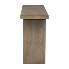 Uniquely Designed Ash Veneer Console Table, Modern Simple Style,