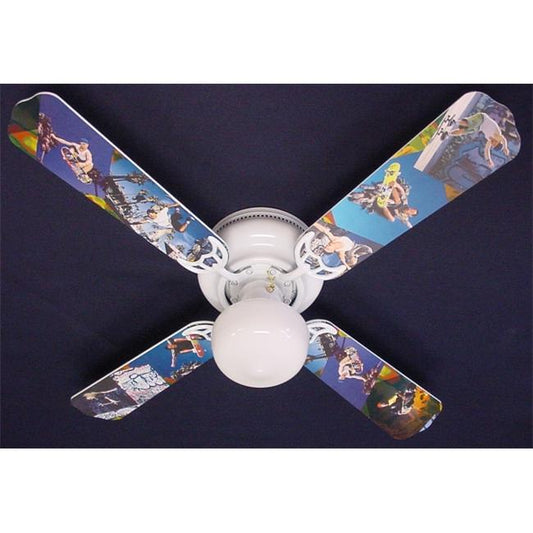 Ceiling Fan Designers 42FAN-KIDS-RSS Radical Skateboards Ceiling Fan 4