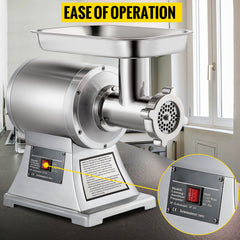 SucceBuy 122 Kg/H 250 KG/H Electric Meat Mincer Chopper Heavy Duty Food Processors Kitchen Appliances Commercial Grinder Machine